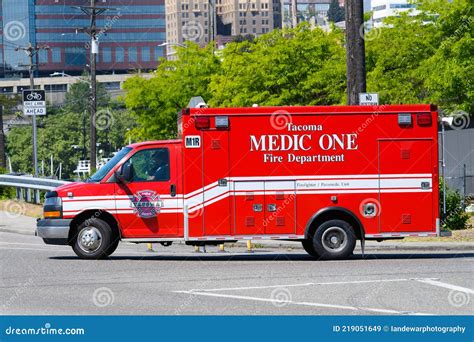 Tacoma Fire Department Medic One Paramedic Unit Editorial Stock Image ...