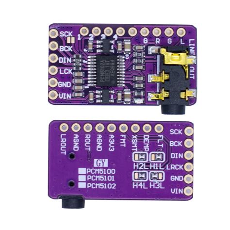 Pcm5102 Digital Audio Stereo Dac I2s Arduino Esp32 Raspberry Pi