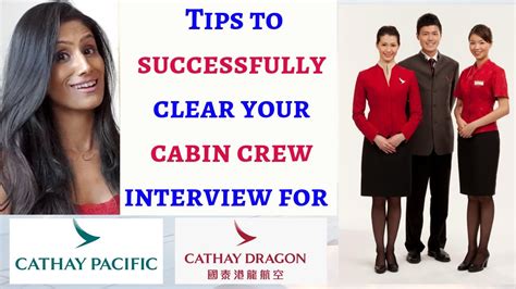 How To Clear Cabin Crew Interview Cathay Pacific Cathay Dragon