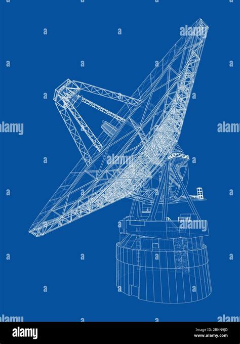 Radio Telescope Concept Outline Vector Stock Vector Image And Art Alamy