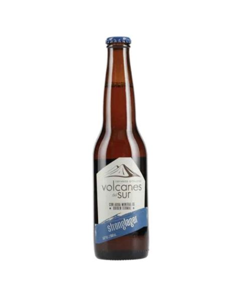 Cerveza Volcanes Del Sur Strong Lager Botella 350cc