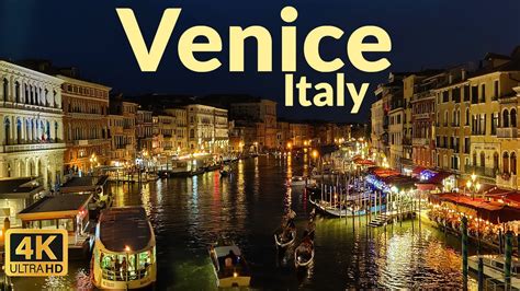 Walking Tour Of Venice Italy At Night K Ultra Hd Charming Venice