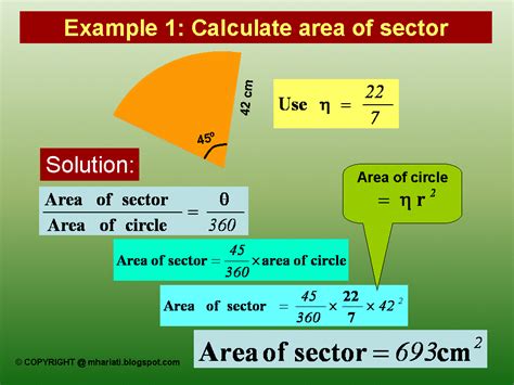 TIP BELAJAR MATEMATIK (TIPS FOR LEARNING MATHEMATICS): AREA OF SECTOR