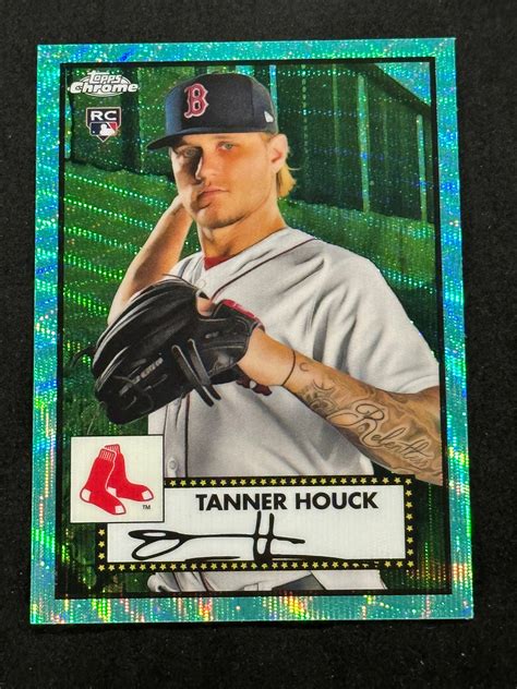 Lot 2021 Topps Platinum Anniversary Aqua Wave Refractor Tanner Houck RC