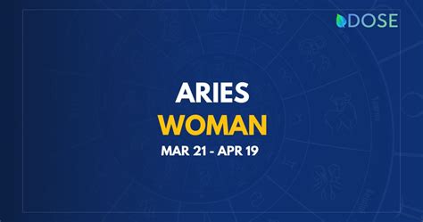 Aries Personality Traits Women