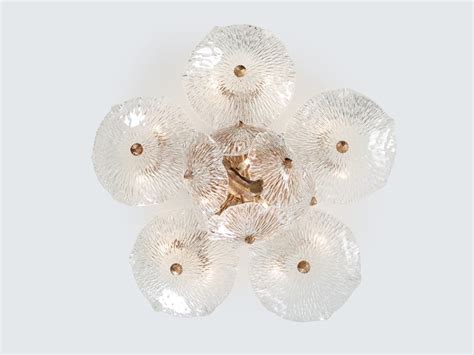 Nenufar Lutea Handmade Bronze Ceiling Lamp By Serip