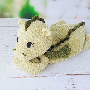 Pattern Crochet Dragon Snuggler Dragon Rag Doll Pattern Amigurumi