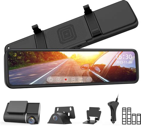 Amazon WOLFBOX Cámara de espejo retrovisor G900 espejo Dash Cam