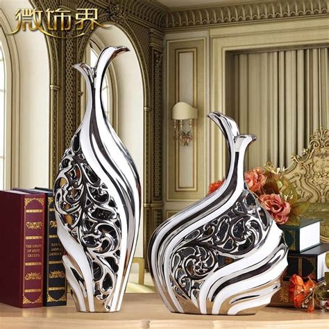 European Style Ceramic Floor Vases Decoration Living Room TV Cabinet