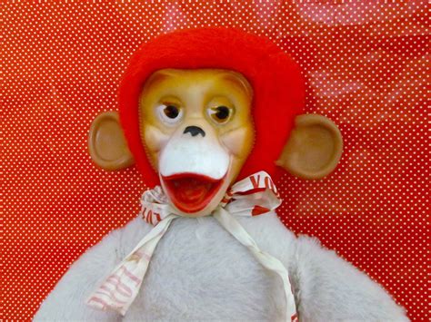 Vintage 1950s Toy Zippy Rubber Face Monkey By Corvidaecuriosity