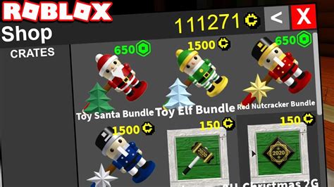 All The Christmas Hammers In Roblox Flee The Facility Youtube