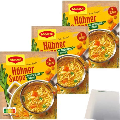 Maggi Guten Appetit H Hner Suppe Mit Nudeln Er Pack X G T Te Ergi