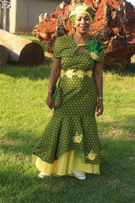 Top Green Shweshwe Kleider Für 2019 Pinnerial Shweshwe Dresses African Design Dresses