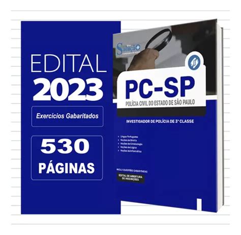 Apostila Atualizada Investigador De Pol Cia Pc Sp Solu O