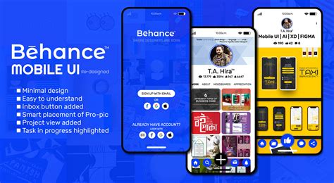 Behance Ui Re Design On Behance