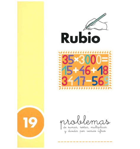 CUADERNO DE PROBLEMAS 19 PROBLEMAS DE SUMAR RESTAR MULTIPLICAR Y