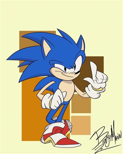 Revision Of My Sonic Design Sonic The Hedgehog Amino