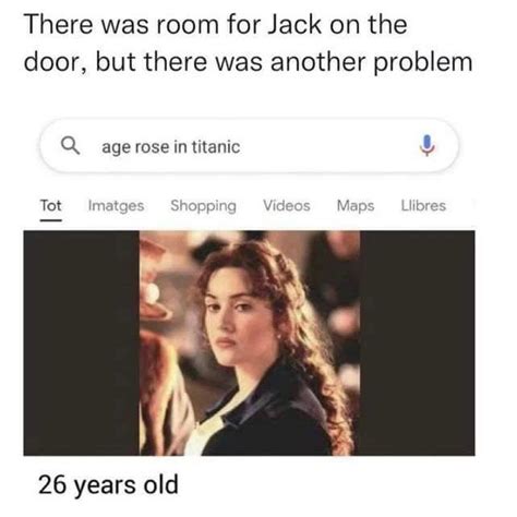 Leonardo (Jack) & Rose - Titanic, age : r/memes