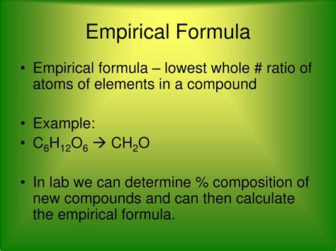 Ppt Empirical Formulas Powerpoint Presentation Free Download Id