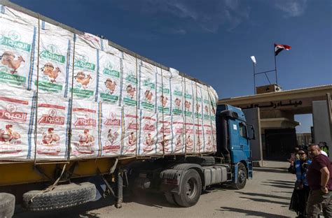 The War Between Israel And Gaza Live Humanitarian Aid Trucks Begin