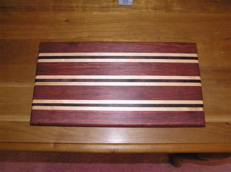 Bloodwood Maple Walnut Cutting Board