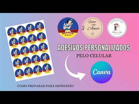 COMO FAZER ADESIVOS PERSONALIZADOS PELO CELULAR Arte Para Adesivos