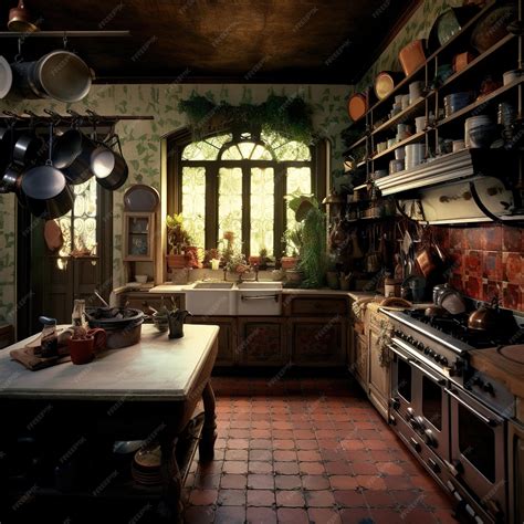 Premium AI Image | gothic style kitchen