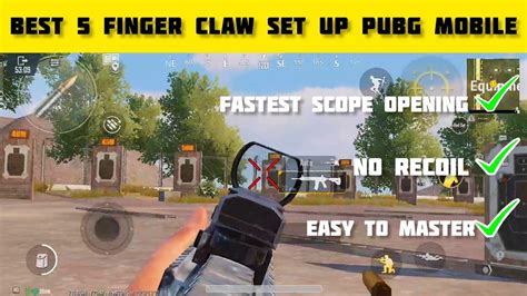 5 Finger Claw Pubg Mobile 5 Finger Claw Set Up For Pubg Youtube