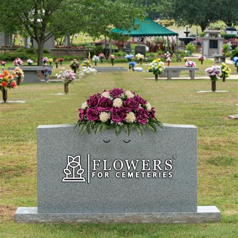 Purple Grave Flowers Etsy