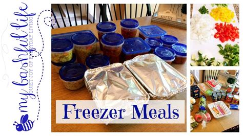 Freezer Meals Meal Prep And 5 Easy Recipes Youtube