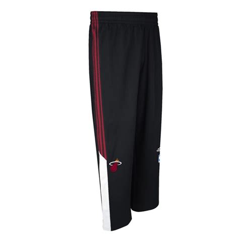 Mens Miami Heat Adidas Black 2014 On Court Pants Nba Store