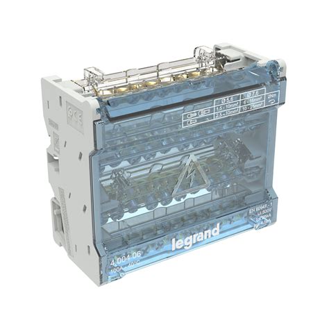 Modular Distribution Block With Staggered Bars 100 A 11 Connections