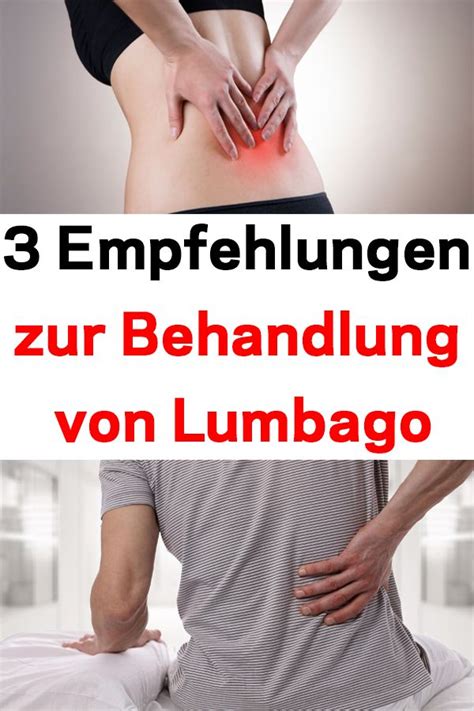 Empfehlungen Zur Behandlung Von Lumbago