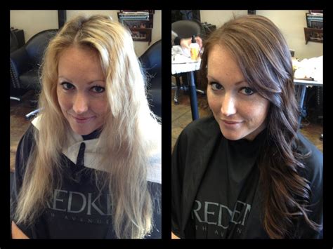 Pin On Hair Portfolio And Inspiration Dyed Blonde Hair Brunette Hair
