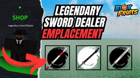 Tous Les Emplacement Du Legendary Sword Dealer Sur Blox Fruits Youtube