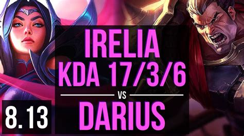 Irelia Vs Darius Top ~ Kda 1736 Legendary ~ Euw Challenger ~ Patch