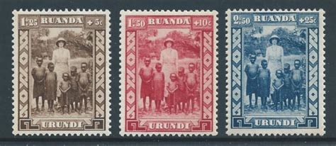 Ruanda Urundi B12 14 Nh In Memory Of Queen Astrid Europe Belgium