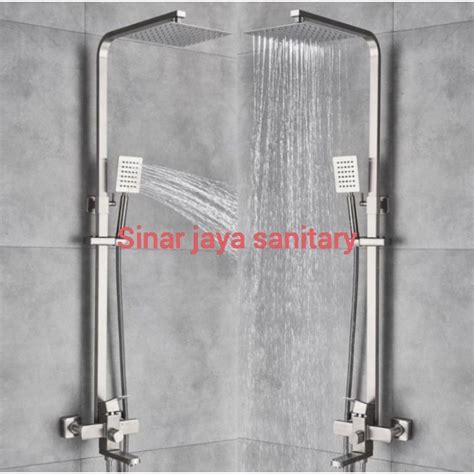 Jual Kran Tiang Shower Kotak Stainless Doft Sus Original Shower