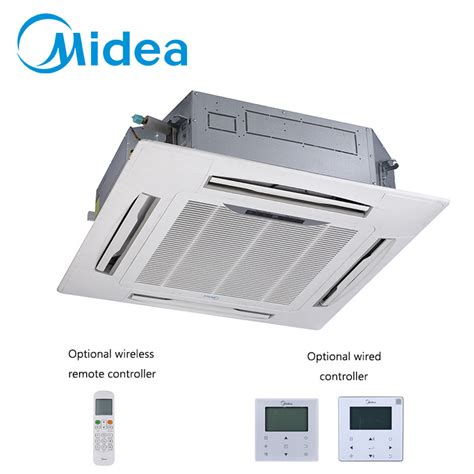 Midea 12300btu Compact Size Four Way Cassette Ceiling Industrial Cabinet Air Conditioner For