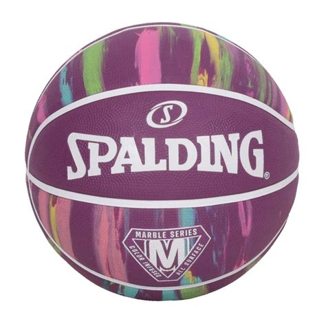 Spalding 大理石系列紫彩7橡膠籃球40654 室內外 7號球 斯伯丁 Spa84403 深紫彩色 籃球 Yahoo奇摩購物中心