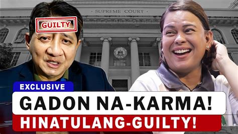 Larry Gadon Na Karma Hinatulang Guilty Sa Korte Suprema Youtube