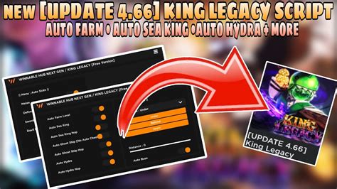 NEW UPDATE 4 66 KING LEGACY Script Auto Farm MobilePC Delta