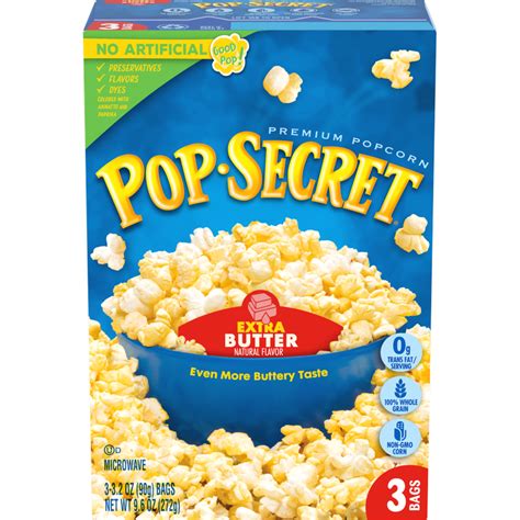 Pop Secret Popcorn, Extra Butter Microwave Popcorn, 3 Ct Box Reviews 2020