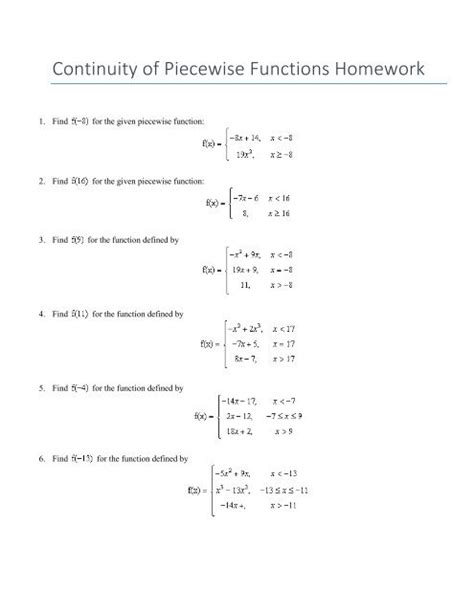 Graphing Piecewise Defined Functions Walk Around Activity Matching