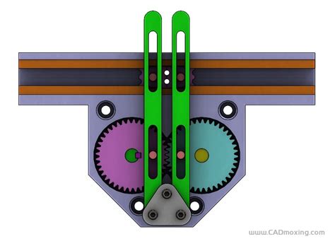 机构设计旋转到直线运动三维模型 CAD模型网海量3D模型图纸免费下载