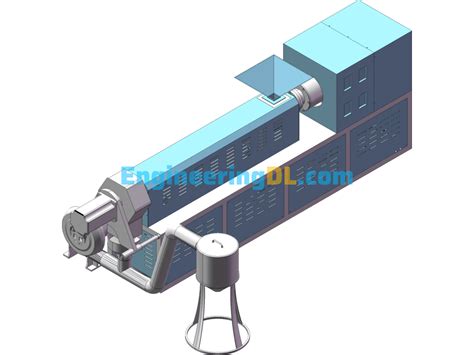 Plastic Pelletizing Machine Pvc Plastic Air Cooled Hot Cutting Pelletizing Machine Solidworks