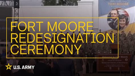 ICYMI Fort Moore Redesignation Ceremony U S Army YouTube