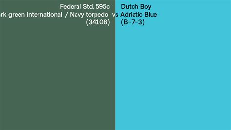 Federal Std 595c Dark Green International Navy Torpedo 34108 Vs