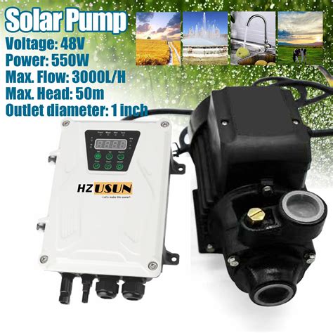 Dc 48v 500w Solar Water Pump Above Ground Vortex Booster Pump Surface For River Wate Irrigation