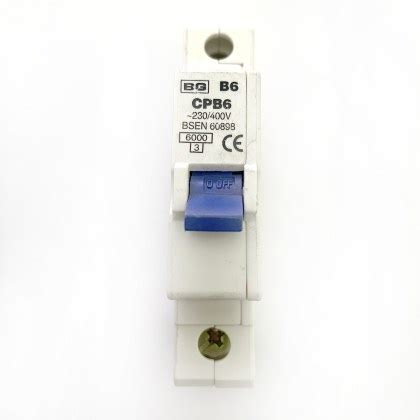 MCB S BG British General CPB6 B6 6A 6 MCB Circuit Breaker Type B